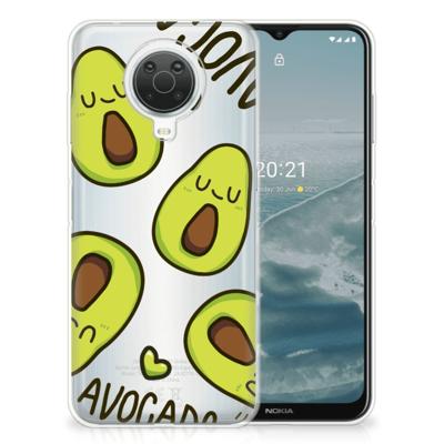 Nokia G20 | G10 Telefoonhoesje met Naam Avocado Singing Nokia G20 | G10 Telefoonhoesje met Naam Avocado Singing