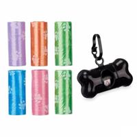 Dispenser voor huisdierzakken, kunststof, set (12 stuks) - thumbnail