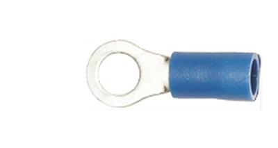 Dresselhaus ringverbinders ring connector, 5mm, blue partially insulated, 1.5-