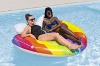 Bestway Opblaasbaar Drijvend Eiland Regenboog 175x163 cm Strand en Zwembad 43722 - thumbnail