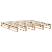 Bedframe zonder matras massief grenenhout 200x200 cm - thumbnail