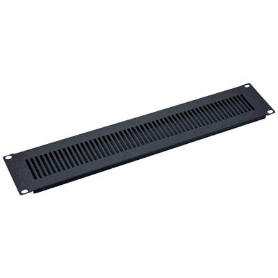 VALUE 19 ventilatie frontpaneel 2 HE, zwart