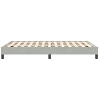 Boxspring zonder matras fluweel lichtgrijs 120x210 cm - thumbnail