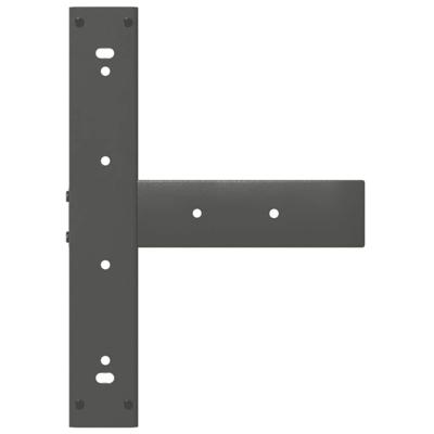 Bartafelpoten 2 st T-vormig 50x35x(90-91) cm staal antraciet - thumbnail