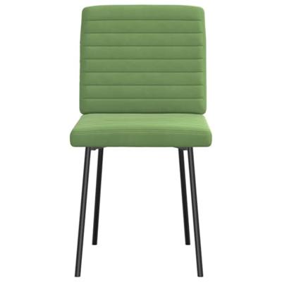 Eetkamerstoelen 2 st fluweel lichtgroen