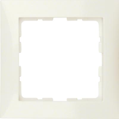 Berker S1 afdekraam 1 voudig creme glanzend 10118982