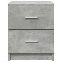 Nachtkastje met 2 lades 40x36x50 cm betongrijs - thumbnail