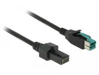 DeLOCK PoweredUSB kabel male 12 V > 2 x 4 pin male voor POS printers en terminals - thumbnail