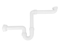 Sifon Ruimtebesparend voor Gootsteen Riko 1 1/2"x40 mm Wit - thumbnail