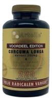 Artelle Curcuma longa extract 220 Vegetarische capsules - thumbnail