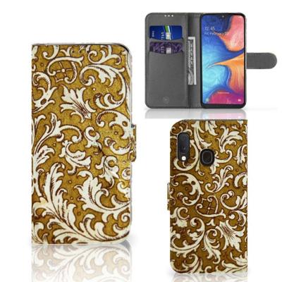 Wallet Case Samsung Galaxy A20e Barok Goud Wallet Case Samsung Galaxy A20e Barok Goud