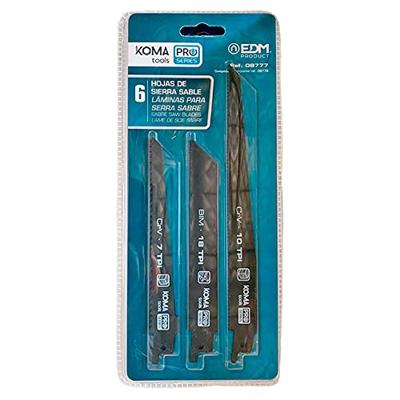 Enzo Koma tools zaagbladen | Voor reciprozaag | 6-dlg - 6490930 Enzo Koma tools zaagbladen | Voor reciprozaag | 6-dlg - 6490930