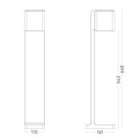 Steinel PadverlichtingGL80 63cm met bewegingssensor grijs - 55486 - thumbnail