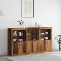 Dressoir Oud hout 181,5 x 37 x 100 cm Bewerkt hout - thumbnail