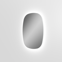 Balmani Cloud organisch badkamerspiegel 54 x 72 cm met spiegelverlichting en anti-damp - thumbnail