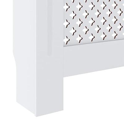 Radiatorombouw 78 cm MDF wit