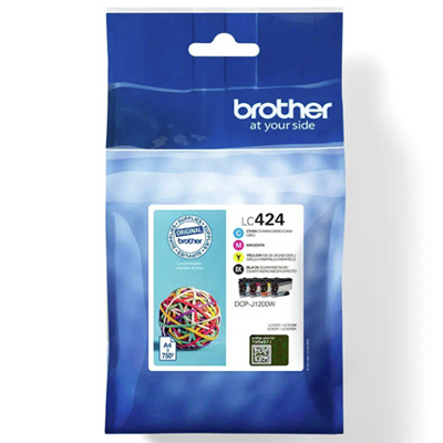 Brother LC424VAL inktcartridge 4 stuk(s) Origineel Zwart, Cyaan, Magenta, Geel