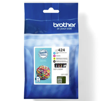 Inktcartridge Brother LC-424 zwart + 3 kleuren - thumbnail