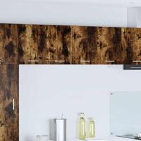 Hangkast Riga 2 pcs Gerookte Eik en Wit 60 x 31 x 40 cm - thumbnail