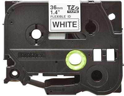 Brother TZe-FX261 Labeltape flexibel Tapekleur: Wit Tekstkleur: Zwart 36 mm 8 m
