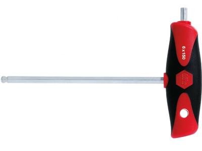 Wiha inbussleutel T schroevendraaier met kogelkop en zijpunt 4mm lengte 150mm 28373