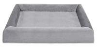 BIA BED ROYAL FLUWEEL OVERTREK HONDENMAND GRIJS BIA-100 120X100X15 CM - thumbnail