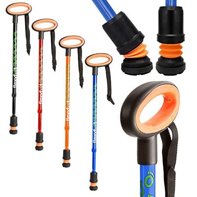 Flexyfoot wandelstok Blauw met ovale handvat
