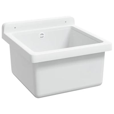 VidaXL Wasbak wandgemonteerd 40x40x24 cm hars wit