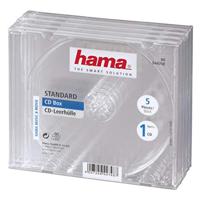 Hama 00044748 CD-hoes 1 CD/DVD/Blu-Ray Transparant 5 stuk(s) - thumbnail