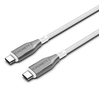 Cygnett Gepantserde USB-C naar USB-C 60W snellaadkabel USB 2.0 (1m, wit) - thumbnail
