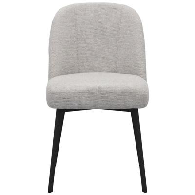 Eetkamerstoel Luson Madrid Ash grey met zwarte poot Eetkamerstoel Luson Madrid Ash grey met zwarte poot
