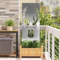 VidaXL Tuin privacy screen zilver 50 x 140 cm roestvrij staal - thumbnail