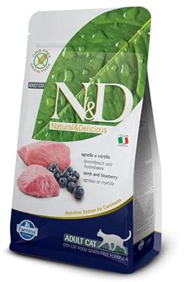 N&D PRIME CAT LAMB & BLUEBERRY ADULT 5KG