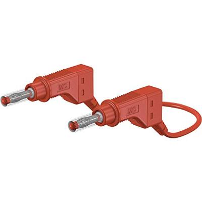 Stäubli 66.9405-05022 Veiligheidsmeetsnoer Banaanstekker 4 mm Banaanstekker 4 mm 0.50 m Rood 1 stuk(s)
