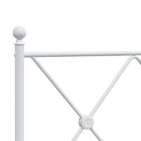 Hoofdbord 160 cm metaal wit - thumbnail