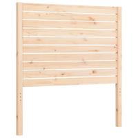 Bedframe met hoofdbord massief hout - thumbnail