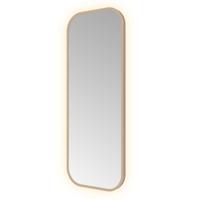 Spiegel Hotbath &MORE 80x30 cm LED-Verlichting Rechthoek Afgerond Geborsteld Koper PVD - thumbnail