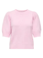 Only Onlrica Life 2/4 Pullover Ex Knt 15318551 Trui Korte Mouw Pink-a-boo Melange - thumbnail
