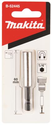 Makita Accessoires Bithouder magnetisch 1/4"x60mm - B-52445 - B-52445
