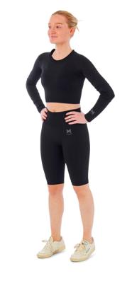 Xtreme Sportswear Dames Sportset - Korte Sportlegging + Sport Croptop - Zwart-S Xtreme Sportswear Dames Sportset - Korte Sportlegging + Sport Croptop - Zwart-S