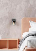 Trio Zwart wandlampjeCadiz met smoke glas - R81781042 - thumbnail