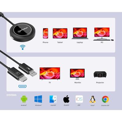 Manhattan Draadloze HDMI-set 30 m 1920 x 1080 Pixel