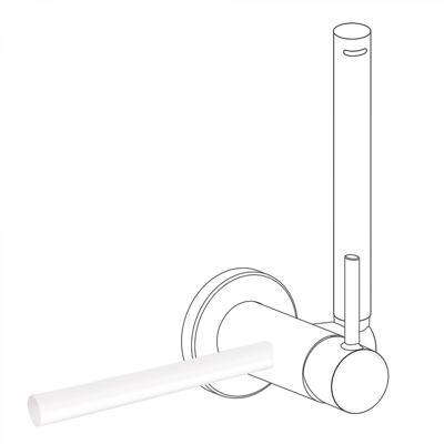 Handdoekhouder t.b.v. bidetmengkraan Tres Study Exclusive Mat Wit Tres