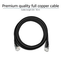 ACT Zwart 15,0 meter U/UTP CAT6 patchkabel met RJ45 connectoren - thumbnail