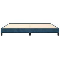 Bedframe zonder matras 200x200 cm fluweel donkerblauw - thumbnail
