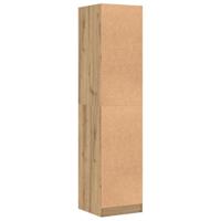 Apothekerskast 40x41x174,5 cm bewerkt hout artisanaal eiken - thumbnail