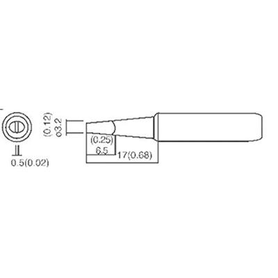 TOOLCRAFT Soldeerpunt Beitelvorm Grootte soldeerpunt 3.2 mm Lengte soldeerpunt: 17 mm Inhoud: 1 stuk(s) TOOLCRAFT Soldeerpunt Beitelvorm Grootte soldeerpunt 3.2 mm Lengte soldeerpunt: 17 mm Inhoud: 1 stuk(s)