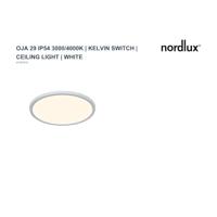 Nordlux PlafondlampOja wit Ø 29,4cm - instelbaar - 15w - 2210616101 - thumbnail