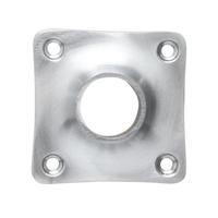 De Oude Deurklink Rozet - Vierkant mat geborsteld Nikkel - thumbnail