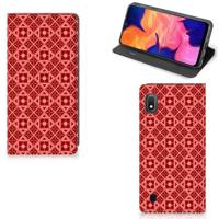 Samsung Galaxy A10 | Hoesje met Magneet | Batik Rood - thumbnail